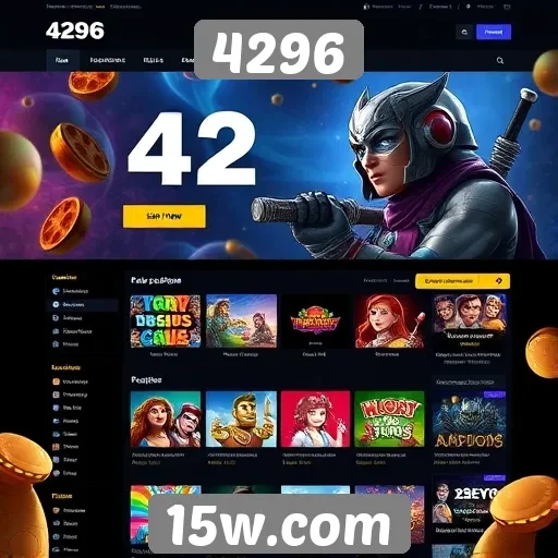 Análise da interface do site 4296 para jogos